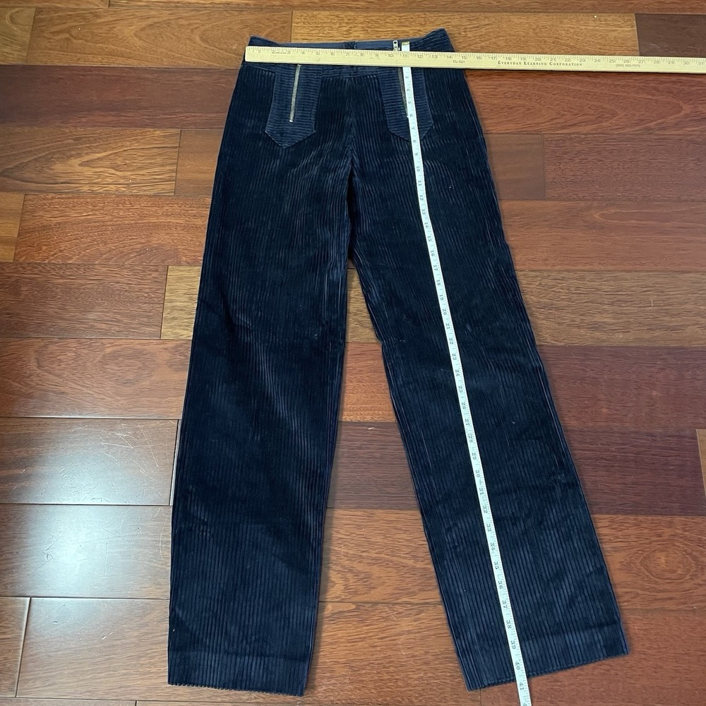 Vintage Henri-Luc Chapuis Corduroy Pant Double Zip Front Blue See msrmts HTF B21 - Picture 6 of 10